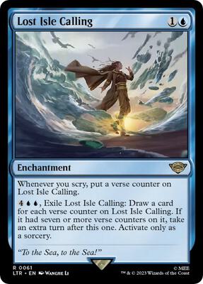 Lost Isle Calling card from Universes Beyond: The Lord of the Rings: Tales of Middle-earth