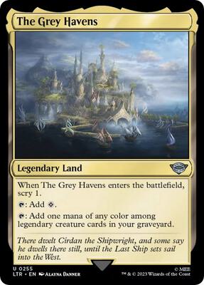 The Grey Havens card from Universes Beyond: The Lord of the Rings: Tales of Middle-earth