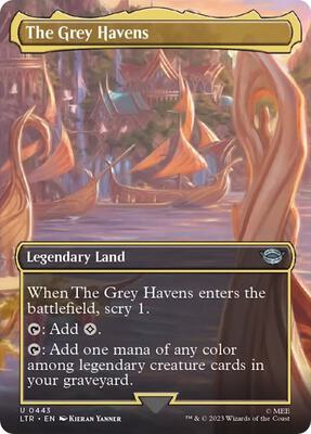 The Grey Havens (Borderless) card from Universes Beyond: The Lord of the Rings: Tales of Middle-earth