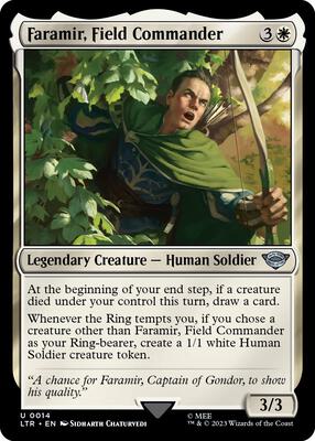 Faramir, Field Commander card from Universes Beyond: The Lord of the Rings: Tales of Middle-earth