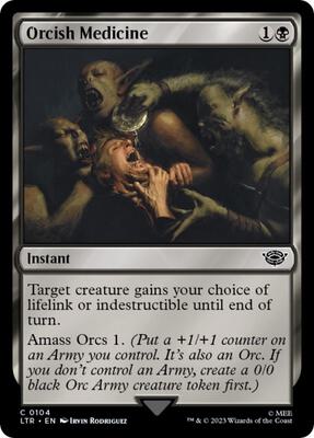 Orcish Medicine card from Universes Beyond: The Lord of the Rings: Tales of Middle-earth