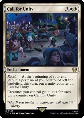 Call for Unity card from Commander: The Lord of the Rings: Tales of Middle-earth