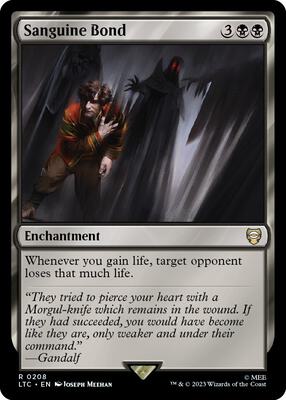Sanguine Bond card from Commander: The Lord of the Rings: Tales of Middle-earth