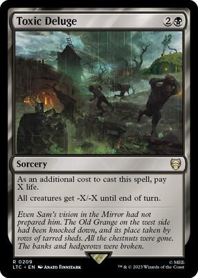 Toxic Deluge card from Commander: The Lord of the Rings: Tales of Middle-earth