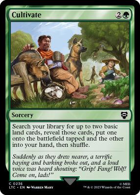 Cultivate card from Commander: The Lord of the Rings: Tales of Middle-earth