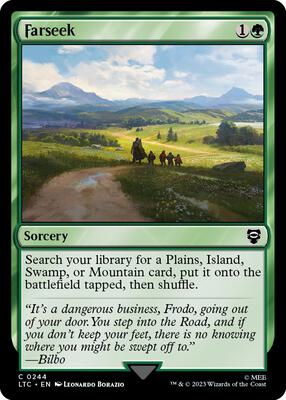 Farseek card from Commander: The Lord of the Rings: Tales of Middle-earth