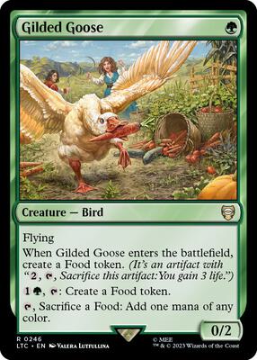 Gilded Goose card from Commander: The Lord of the Rings: Tales of Middle-earth