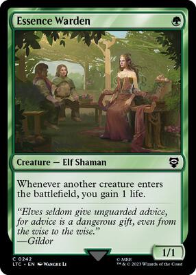 Essence Warden card from Commander: The Lord of the Rings: Tales of Middle-earth