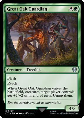 Great Oak Guardian card from Commander: The Lord of the Rings: Tales of Middle-earth