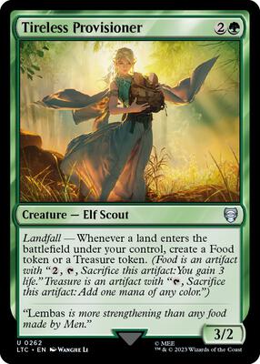 Tireless Provisioner card from Commander: The Lord of the Rings: Tales of Middle-earth