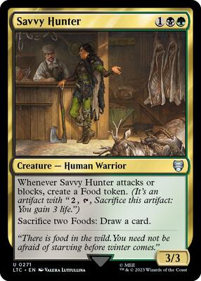 Savvy Hunter card from Commander: The Lord of the Rings: Tales of Middle-earth