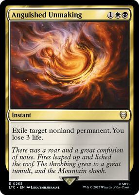 Anguished Unmaking card from Commander: The Lord of the Rings: Tales of Middle-earth