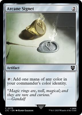 Arcane Signet card from Commander: The Lord of the Rings: Tales of Middle-earth