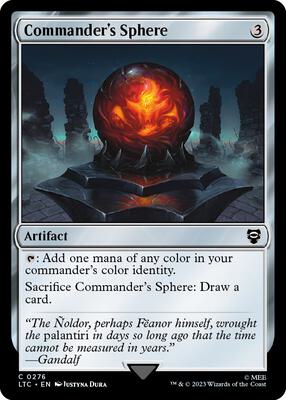 Commander's Sphere card from Commander: The Lord of the Rings: Tales of Middle-earth