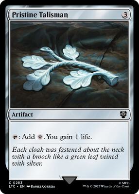 Pristine Talisman card from Commander: The Lord of the Rings: Tales of Middle-earth