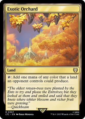 Exotic Orchard card from Commander: The Lord of the Rings: Tales of Middle-earth