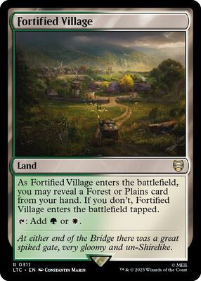 Fortified Village card from Commander: The Lord of the Rings: Tales of Middle-earth