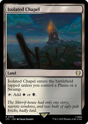 Isolated Chapel card from Commander: The Lord of the Rings: Tales of Middle-earth