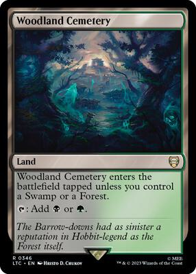 Woodland Cemetery card from Commander: The Lord of the Rings: Tales of Middle-earth