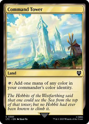 Command Tower card from Commander: The Lord of the Rings: Tales of Middle-earth