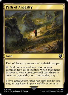 Path of Ancestry card from Commander: The Lord of the Rings: Tales of Middle-earth