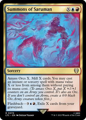 Summons of Saruman card from Commander: The Lord of the Rings: Tales of Middle-earth