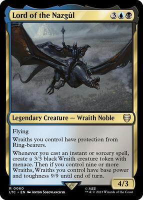 Lord of the Nazgul card from Commander: The Lord of the Rings: Tales of Middle-earth
