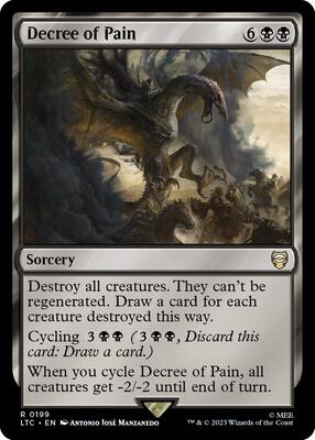 Decree of Pain card from Commander: The Lord of the Rings: Tales of Middle-earth
