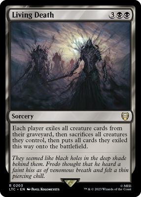 Living Death card from Commander: The Lord of the Rings: Tales of Middle-earth