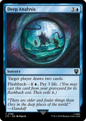Deep Analysis card from Commander: The Lord of the Rings: Tales of Middle-earth