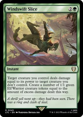 Windswift Slice card from Commander: The Lord of the Rings: Tales of Middle-earth