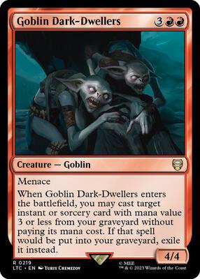 Goblin Dark-Dwellers card from Commander: The Lord of the Rings: Tales of Middle-earth