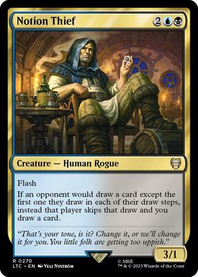 Notion Thief card from Commander: The Lord of the Rings: Tales of Middle-earth