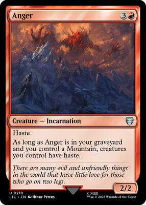Anger card from Commander: The Lord of the Rings: Tales of Middle-earth