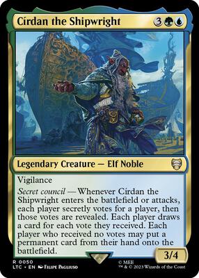 Cirdan the Shipwright card from Commander: The Lord of the Rings: Tales of Middle-earth