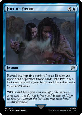 Fact or Fiction card from Commander: The Lord of the Rings: Tales of Middle-earth