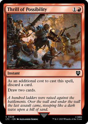 Thrill of Possibility card from Commander: The Lord of the Rings: Tales of Middle-earth