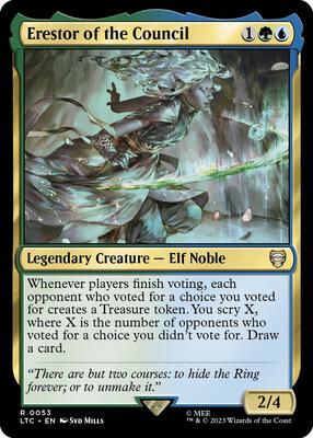 Erestor of the Council card from Commander: The Lord of the Rings: Tales of Middle-earth