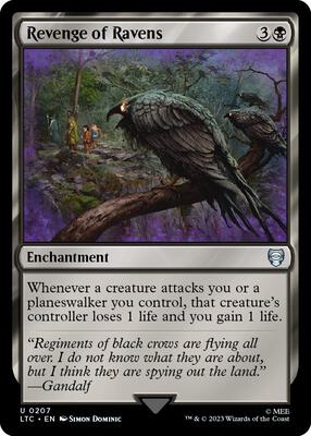 Revenge of Ravens card from Commander: The Lord of the Rings: Tales of Middle-earth