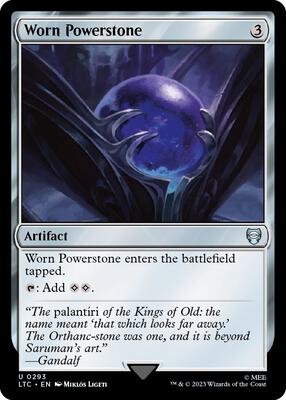 Worn Powerstone card from Commander: The Lord of the Rings: Tales of Middle-earth