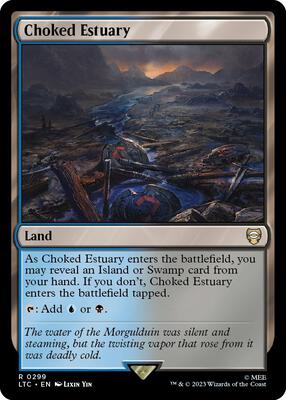 Choked Estuary card from Commander: The Lord of the Rings: Tales of Middle-earth