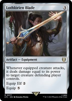 Lothlorien Blade card from Commander: The Lord of the Rings: Tales of Middle-earth