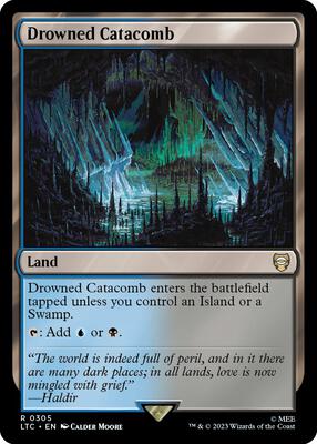 Drowned Catacomb card from Commander: The Lord of the Rings: Tales of Middle-earth