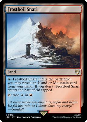 Frostboil Snarl card from Commander: The Lord of the Rings: Tales of Middle-earth