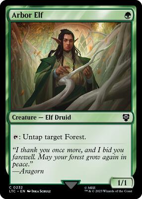 Arbor Elf card from Commander: The Lord of the Rings: Tales of Middle-earth
