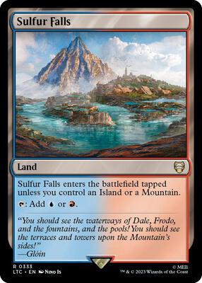 Sulfur Falls card from Commander: The Lord of the Rings: Tales of Middle-earth