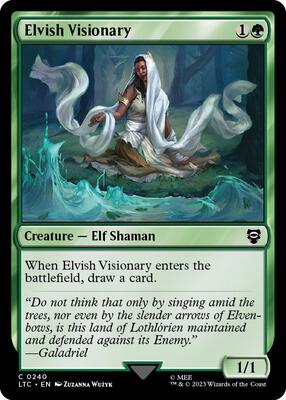 Elvish Visionary card from Commander: The Lord of the Rings: Tales of Middle-earth