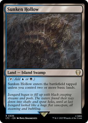 Sunken Hollow card from Commander: The Lord of the Rings: Tales of Middle-earth