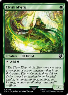 Elvish Mystic card from Commander: The Lord of the Rings: Tales of Middle-earth