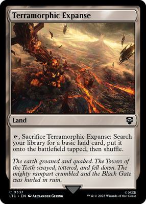 Terramorphic Expanse card from Commander: The Lord of the Rings: Tales of Middle-earth